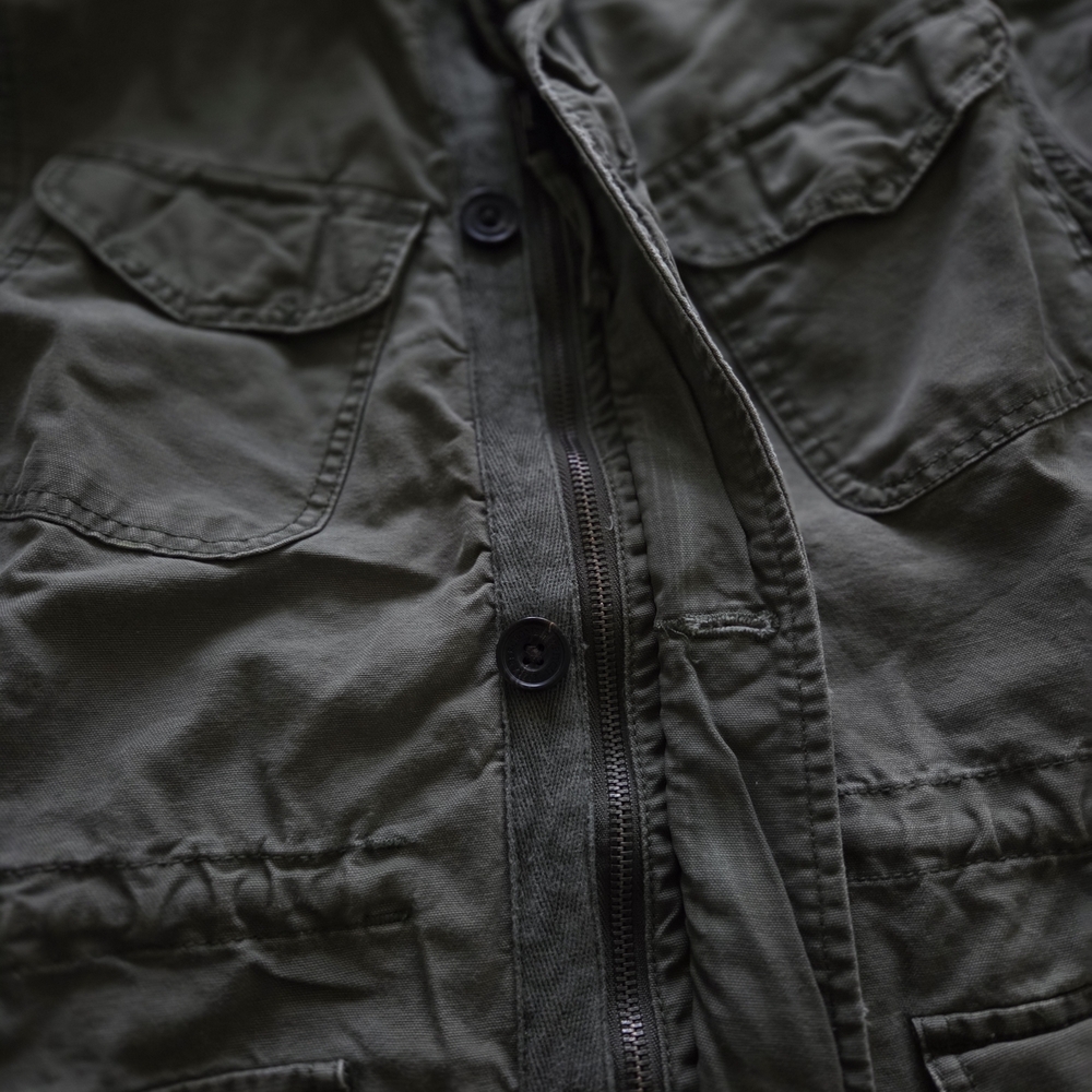 Men's Abercrombie Olive Green Cargo Field Jacket